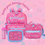 Bentgo Kids Prints Leak-Proof, 5-Compartment Bento-Style Kids Lunch Box - Ideal Portion Sizes for Ages 3-7, Durable, Drop-Proof, Dishwasher Safe, & PFAS & BPA-Free Materials (Rainbows & Butterflies)