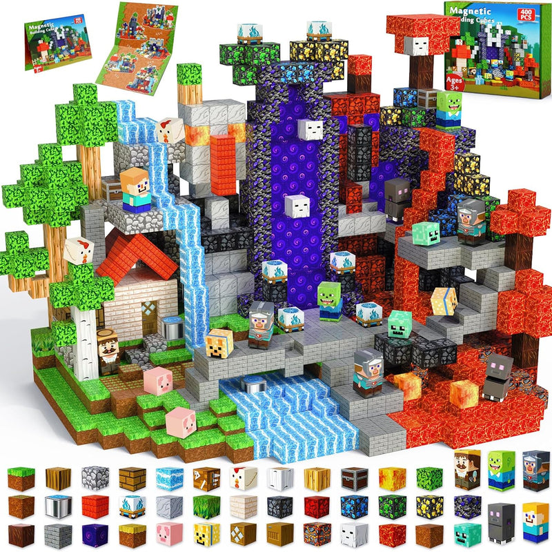 Magneverse Magnetic Blocks - 150 PCS Magnetic Building Blocks for Kids, Magnet Building Cubes for Boys Girls, STEM Montessori Sensory Toys Stacking for 3 4 5 6 7 8 9 10 11 12 13 Birthday Gift