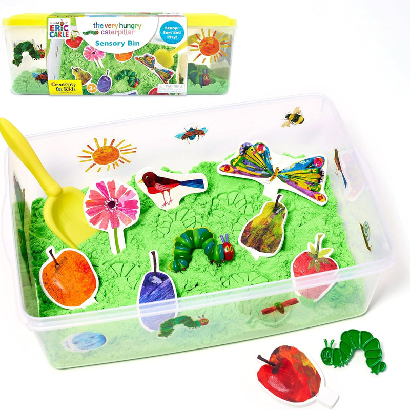 Creativity for Kids Sensory Bin: Construction Zone Playset for Preschool Learning Activities Ages 3-5+