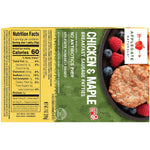 APPLEGATE NATURALS Chicken & Maple Breakfast Sausage Patties, 7oz | No Antibiotics Ever, Certified Gluten-Free, Fully Cooked, Frozen, Ready for busy mornings