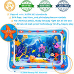 Yeeeasy Inflatable Tummy Time Water Mat for Babies, Infants & Toddlers 3-24 Months - Promotes Development & Sensory Enjoyment