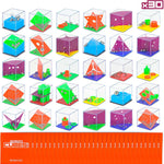BONNYCO Brain Teaser Puzzles Cubes Kids Party Favors Pack 30. Pinata Goodie Bags Stuffers for Kids 3-5 4-8, Return Gifts for Birthday Party. Mini Puzzle Games, Classroom Prizes, Rewards Stocking