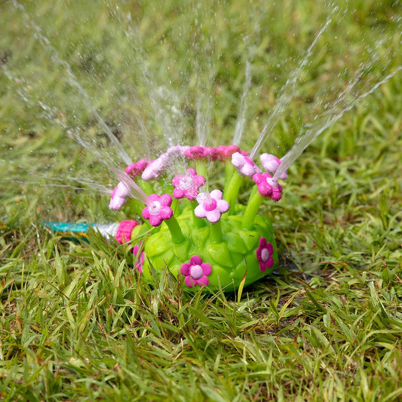 Melissa & Doug Sunny Patch Pretty Petals Flower Sprinkler Toy for Kids Outdoor Water Play