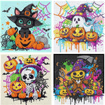 bleihum 4 Pack Diamond Art Painting Kits for Kids Ages 8-12 Sports 6X6inch | Small Diamond Art for Kids Ages 8-12, Cute Football Gem Arts and Crafts for Kid Ages 8-12 Gift Home Decor