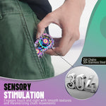 Metal Fidget Spinner Toys for Teens Boys Adults Bike Chain Roller Gadgets ADHD Figette Anxiety Stress Relief Items Quiet Figet Desk Offices EDC Men Easter Basket Stuffer