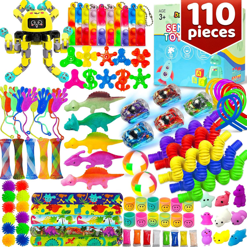 15Pack Fidget Toys Bulk for Adult Kids Age 5-7, 8-12, Sensory Autism Travel Must Have ADHD Autistic Figette Classroom Treasure Prize Box School Must Have Stress Anxiety Easter Basket Stuffers Gifts