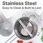 Hungry Artisan Stainless Steel Food Mill for Tomato Sauce & Canning | Great for tomato sauce, applesauce, baby food, mashed potatoes, puree, and canning, 3 interchangeable discs, dishwasher-safe