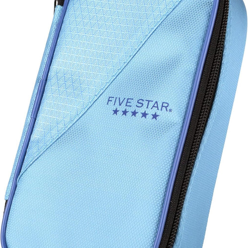 Five Star Pencil Pouch, Pen Case, High-Capacity Zipper Pouch, Storage Organizer for School Supplies Earbuds Chargers Cables Makeup, Blue/Denim (500212F-ECM)