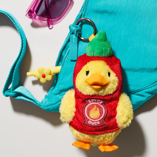 HAPPY HAUL Duckalooz Snack Quack Clip-On Plush Duck Assortment, Plush Duck Clip-On Blind Box Collectible Toy with Removable Costume, 5-Inch Stuffed Toy, Short-Run Drop, Ages 8 and up