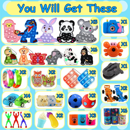 Kiss Monkey 640 PCS Prize Treasure Box Toys for Classroom, Party Favors for Kids 8-12