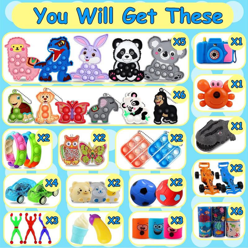 Kiss Monkey 640 PCS Prize Treasure Box Toys for Classroom, Party Favors for Kids 8-12