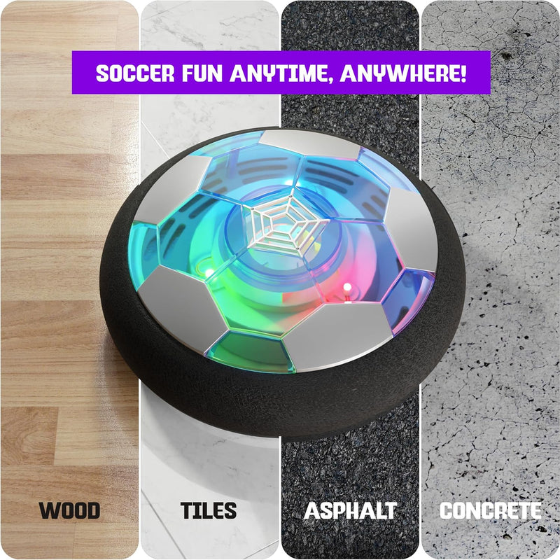 Ninja Blast Hover Soccer Light-Up Ball, Indoor Toy Games, Kids Gifts for Age 5-12, Birthday Gift for Boys