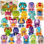 DMIGHT 24PCS Safari Animal Squishy Toys for Kids' Parties, Classroom Rewards, and Goodie Bags