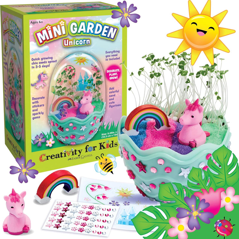 Creativity for Kids Mini Garden Mermaid Terrarium Kit - Perfect for Girls and Kids Who Love Science and Crafts