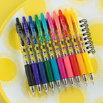 PILOT, G2 Premium Gel Roller Pens, G2 SmileyWorld Collection, Write Happier, 10 Pack Pouch, Fine Point 0.7 mm, Assorted