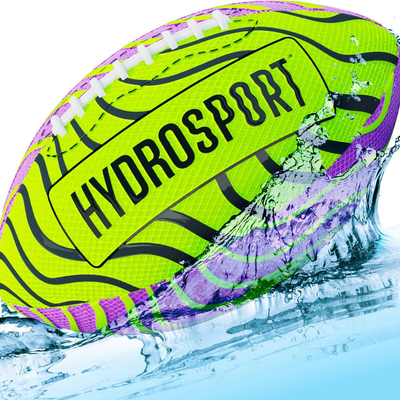 HydroSport Water Football for Pool, Beach, Lake - Waterproof Pool Toys for Kids Ages 8-12 - Teen Boys Gift - Swimming Balls Sports - Family, Teens Boys & Adults Fun - Outdoor Accessories