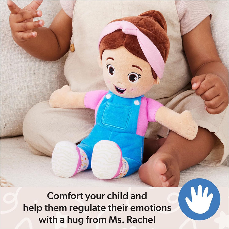 Ms. Rachel Cuddle & Comfort Doll, 11-Inch Soft Plush First Baby Doll | Super-Soft Friend for Hugs & Snuggles, Encourages Pretend Play, Baby Toys for Girls & Boys Ages 6 Months to 3+