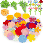 DIY Fabric Flower Bouquet Kit for Kids, Educational Toy, Arts and Crafts for 4+ Year Toddler Girl