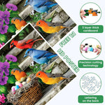 300-Piece Colorful Hummingbird Jigsaw Puzzle for Adults, 20.5x15 in