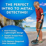 National Geographic starter metal detector kit for kids 7.4 inch waterproof coil trowel adjustable