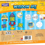Imagimake Window Art - Rocket, DIY Mess-Free 16 Pieces Suncatcher Kit | Stained Glass Painting Craft Activity for Kids, Birthday Gift for Boys & Girls Ages 5,6,7,8,9,10,12 Years Old