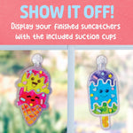 Creativity for Kids Sticker Sun Catchers Mini Craft Kit: Create 2 Suncatchers - Toddler Activities for Summer and Gifts, Arts & Crafts for Kids, Window Art for Kids (Ages 3+)