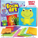 Foam Sticker Art Craft for Kids - Toddler Arts & Craft - Mess Free Activity | Toddler Craft Kit for Ages 3-5 - Boys 4-6 Birthday Gift - DIY Kid Activities Ages 3 4 5 6 Years - 4 Year Old Boy Gifts