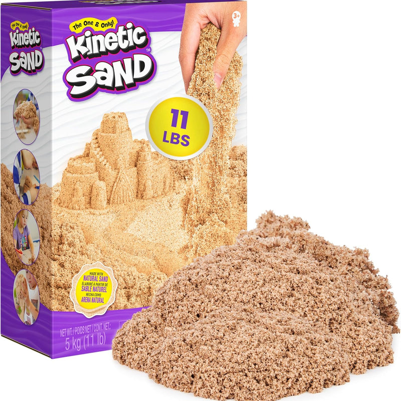Amazon Exclusive Kinetic Beach Sand, 3.25lbs, Moldable and Sensory Toy for Kids Ages 3 and Up