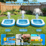 Splash Pads for Toddlers 1-3, Dolphin Toy Sprinkler for Kids, Outdoor Play Mat for Babies, 68" Backyard Inflatable Kiddie Pool, Splash Pad for Kids Ages 4-8, Birthday Gifts for 1 Year Old Boy Girl