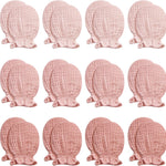 Pro Goleem Muslin Baby Mittens for Newborn, 100% Cotton No Scratch Soft Breathable Gloves for Boys and Girls 0-6 months
