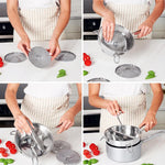 Hungry Artisan Stainless Steel Food Mill for Tomato Sauce & Canning | Great for tomato sauce, applesauce, baby food, mashed potatoes, puree, and canning, 3 interchangeable discs, dishwasher-safe
