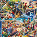 Buffalo Games Thomas Kinkade Disney Collage Jigsaw Puzzle, a 2000-Piece Premium Art Collection for Adults, Showcasing Immersive Disney Scenes and Proudly Made in the USA for an Enchanting Puzzling Experience.