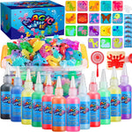 Kidisego Aqua Fairy Water Gel Kit for Kids, Magic Water Elf Toy Kit with 12 Colors 18 Molds 6 Pack of Magic Powder, Crate Your Own Magic Elf Kit Water Pets Craft Kits for Kids
