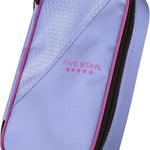 Five Star Pencil Pouch, Pen Case, High-Capacity Zipper Pouch, Storage Organizer for School Supplies Earbuds Chargers Cables Makeup, Lilac/Berry (500211F-ECM)