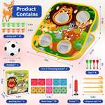 Animal Bean Bag Toss Game Outdoor Toy for Kids Family Party Supplies