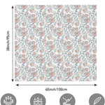 Muslin Swaddle Blankets for Newborn, 3 Pack Breathable Soft Receiving Blanket, Large 38 x 40 inches Swaddle Wrap Burping Clothes, Essentials Infant Shower Items, Toddler Gift (Cute Flower)