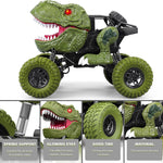 Remote Control Dinosaur Car with LED Light, 2.4GHz High-Performance Control, Rechargeable 4WD Off Road