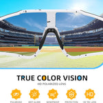 Kids Baseball Polarized Sunglasses for Boys and Girls, Youth Sun Glasses for Cycling and Running