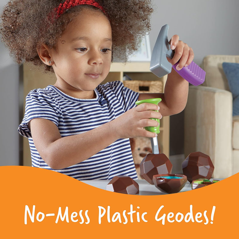 Learning Resources Rock 'n Gem Surprise, 19 Pieces, Ages 3+ Toddler Learning Toys for Sorting and Matching STEM Skills