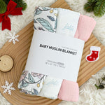 Muslin Swaddle Blankets for Newborn, 3 Pack Breathable Soft Receiving Blanket, Large 38 x 40 inches Swaddle Wrap Burping Clothes, Essentials Infant Shower Items, Toddler Gift (Cute Flower)