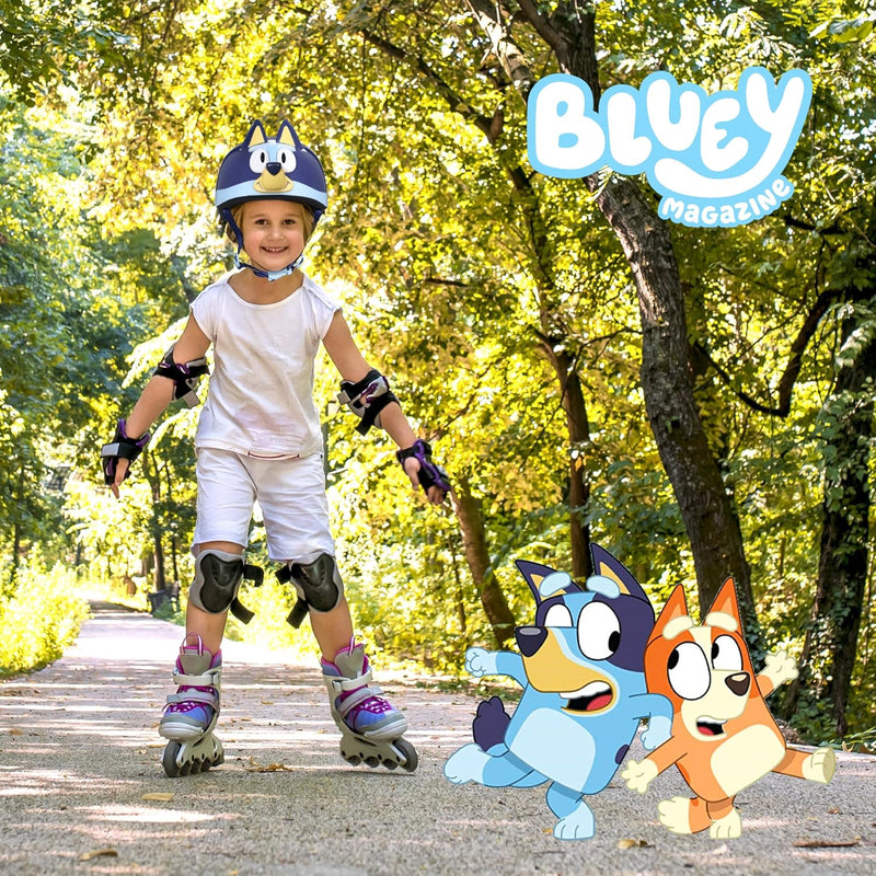 Bluey Kids Bike Helmet, Adjustable Fit, Safety for Cycling, Skateboarding, Scooters, Ages 5+