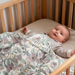 Muslin Swaddle Blankets for Newborn, 3 Pack Breathable Soft Receiving Blanket, Large 38 x 40 inches Swaddle Wrap Burping Clothes, Essentials Infant Shower Items, Toddler Gift (Cute Flower)
