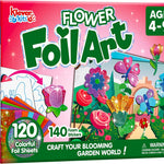 Klever Kits Foil Art Kit for Kids - Arts & Crafts Supplies, Mess Free Coloring, Foil Foam Stickers, Creative Travel Toys, Birthday Gifts for Boys & Girls Ages 4 and Up