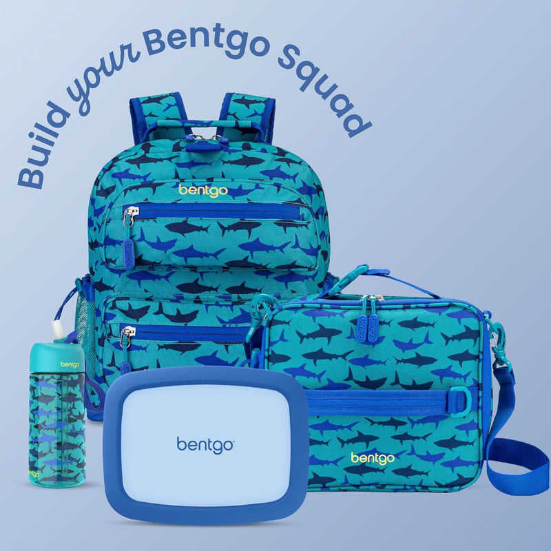 Bentgo Kids Bento-Style 5-Compartment Leak-Proof Lunch Box - Just-Right Portions for Ages 3 to 7, Durable, Drop-Proof, Dishwasher Safe, PFAS & BPA-Free & Made with Food-Safe Materials (Blue)