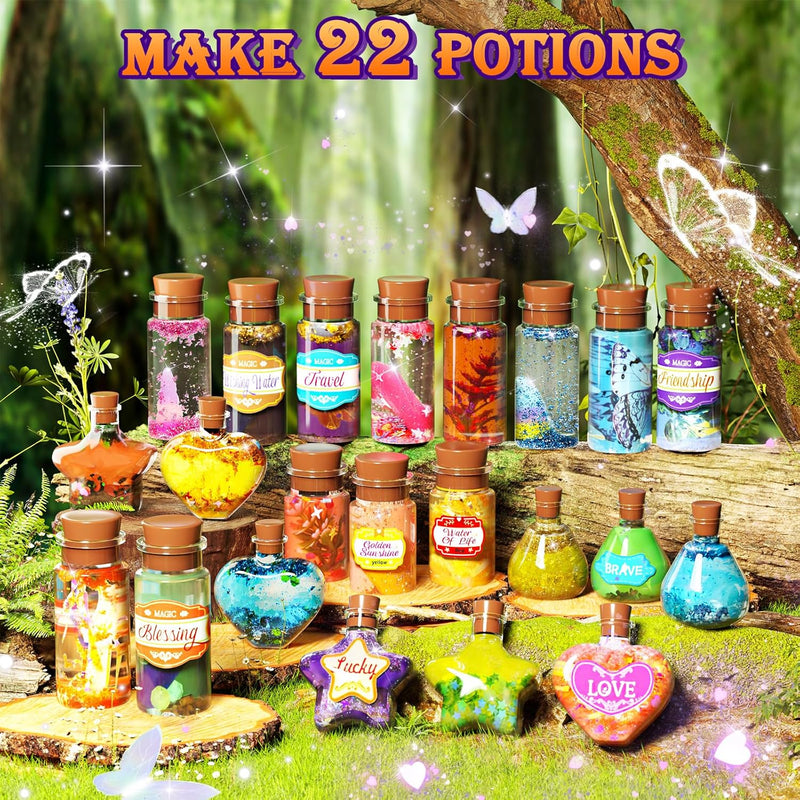 Magic Potion Kit for Girls,22 Potions Magic Mix Set for Kids 6 7 8 9 10 11 12 Years Mystery Potion Making kit Art Craft Kit Gifts Toys for Christmas Halloween Birthday