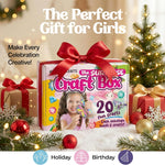 20 Arts & Crafts Kit for Girls – The Surprise Craft Box, All-Inclusive DIY Craft Set with 20 Fun Projects, Individually Packaged, Easy Step-by-Step Instructions, Creative Activity Gift for Kids