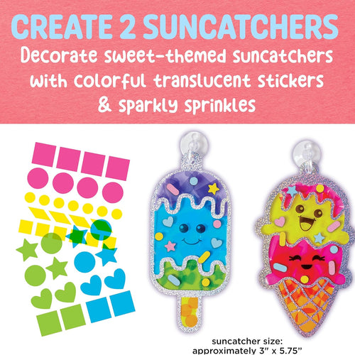Creativity for Kids Sticker Sun Catchers Mini Craft Kit: Create 2 Suncatchers - Toddler Activities for Summer and Gifts, Arts & Crafts for Kids, Window Art for Kids (Ages 3+)