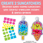 Creativity for Kids Sticker Sun Catchers Mini Craft Kit: Create 2 Suncatchers - Toddler Activities for Summer and Gifts, Arts & Crafts for Kids, Window Art for Kids (Ages 3+)