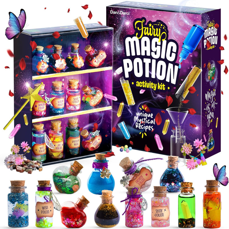 Fairy Magic Potion Kit for Kids - Magical Workshop Craft Kits - Girls Gifts | Birthday Gifts for Girls - 6 7 8 9 10 Year Old Girl Gift Ideas - Toys for 8-10 7-8 - Arts and Crafts for Kid Ages 6-8 Years