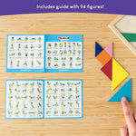 BONNYCO Wooden Tangram Puzzle Set of 30 for Kids Birthday Party Favors